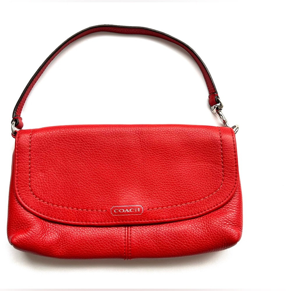 COACH F49177 PARK LEATHER LARGE FLAP WRISTLET